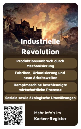 Debattics-Karte: Industrielle Revolution (Geschichte & Politik)