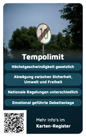 Debattics-Karte: Tempolimit (Zeitgeist & Debatte)