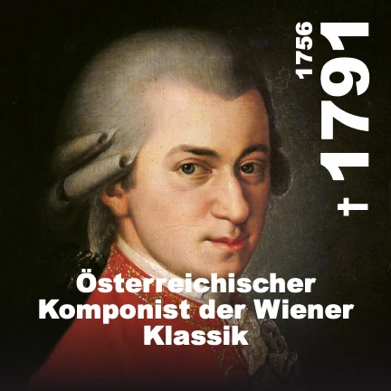 Memorica — Mozart-Karte mit Bild und Kurzbiografie (Themenwelt Berühmte Personen)